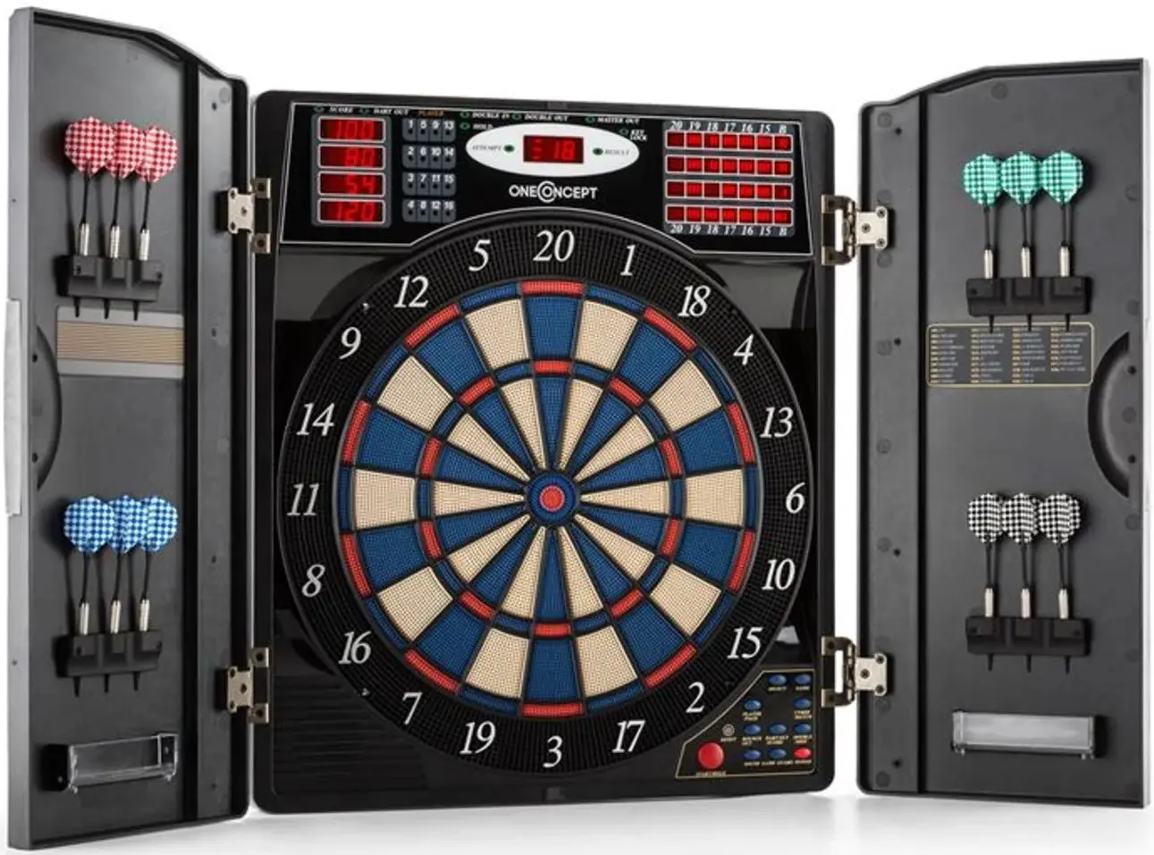 Placă de darts electronică OneConcept Masterdarter (Black)