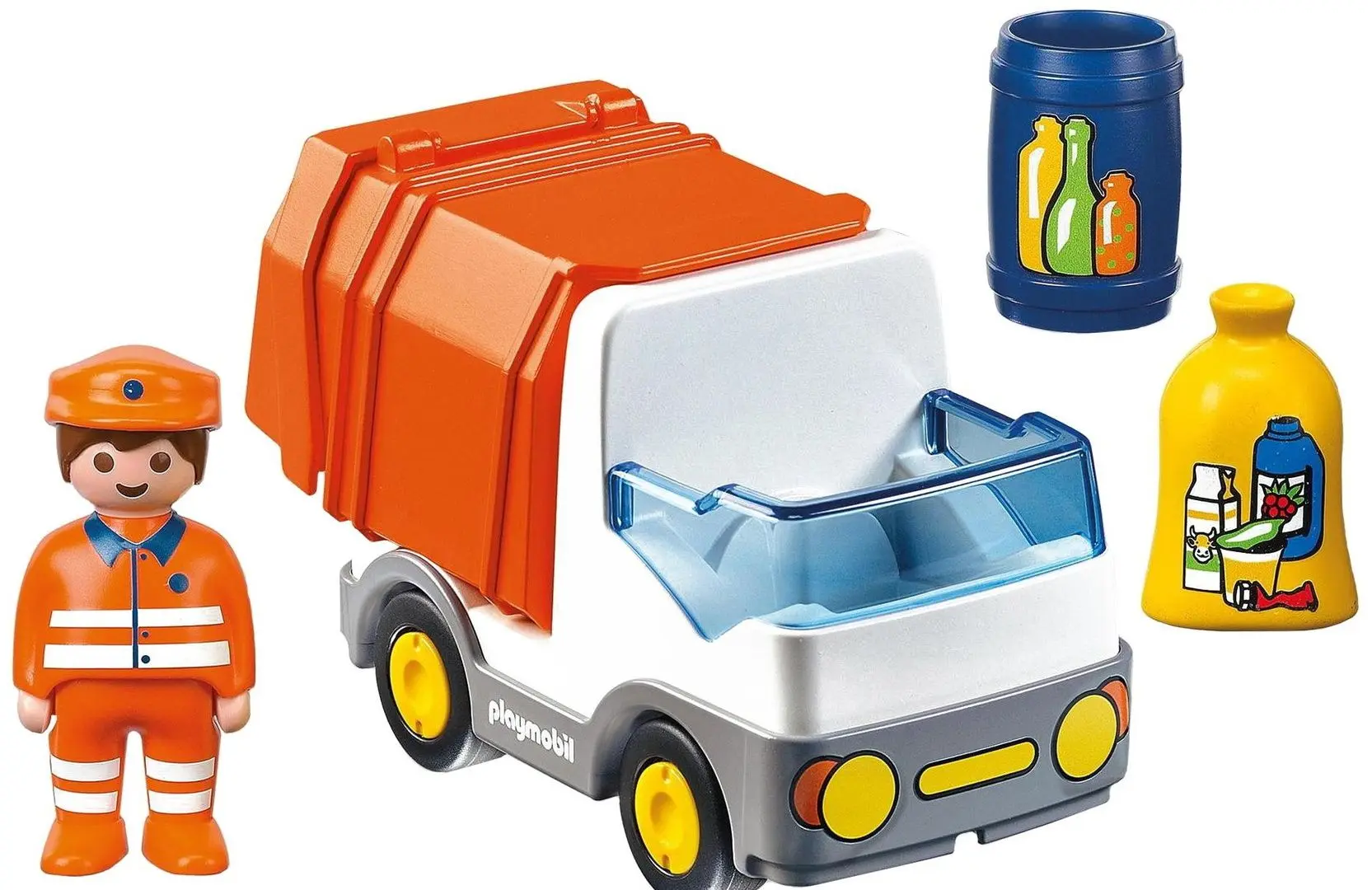Set de joaca Playmobil 1.2.3 Recycling Truck PM6774
