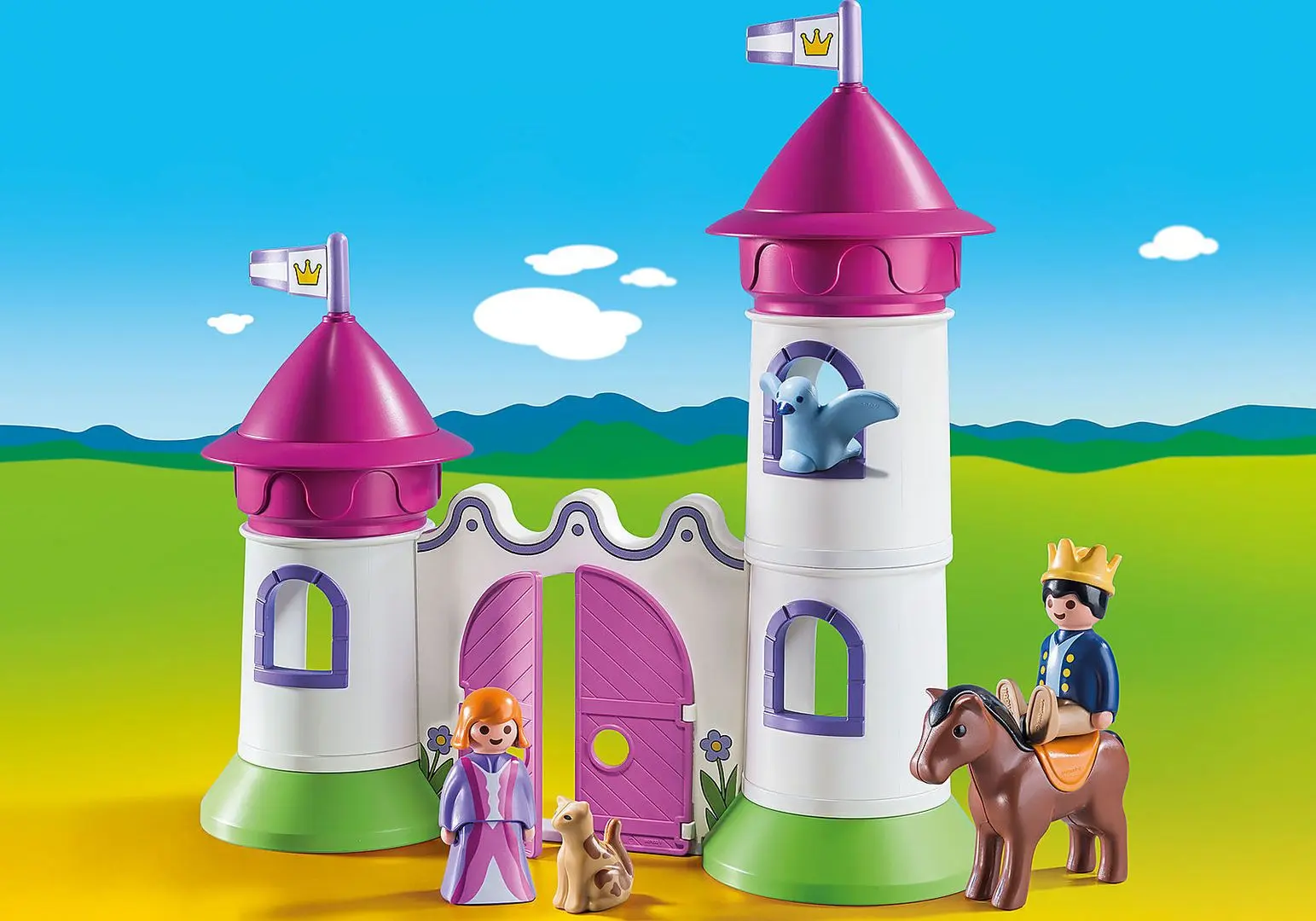 Set de joaca Playmobil Castle with Stackable Towers 1.2.3