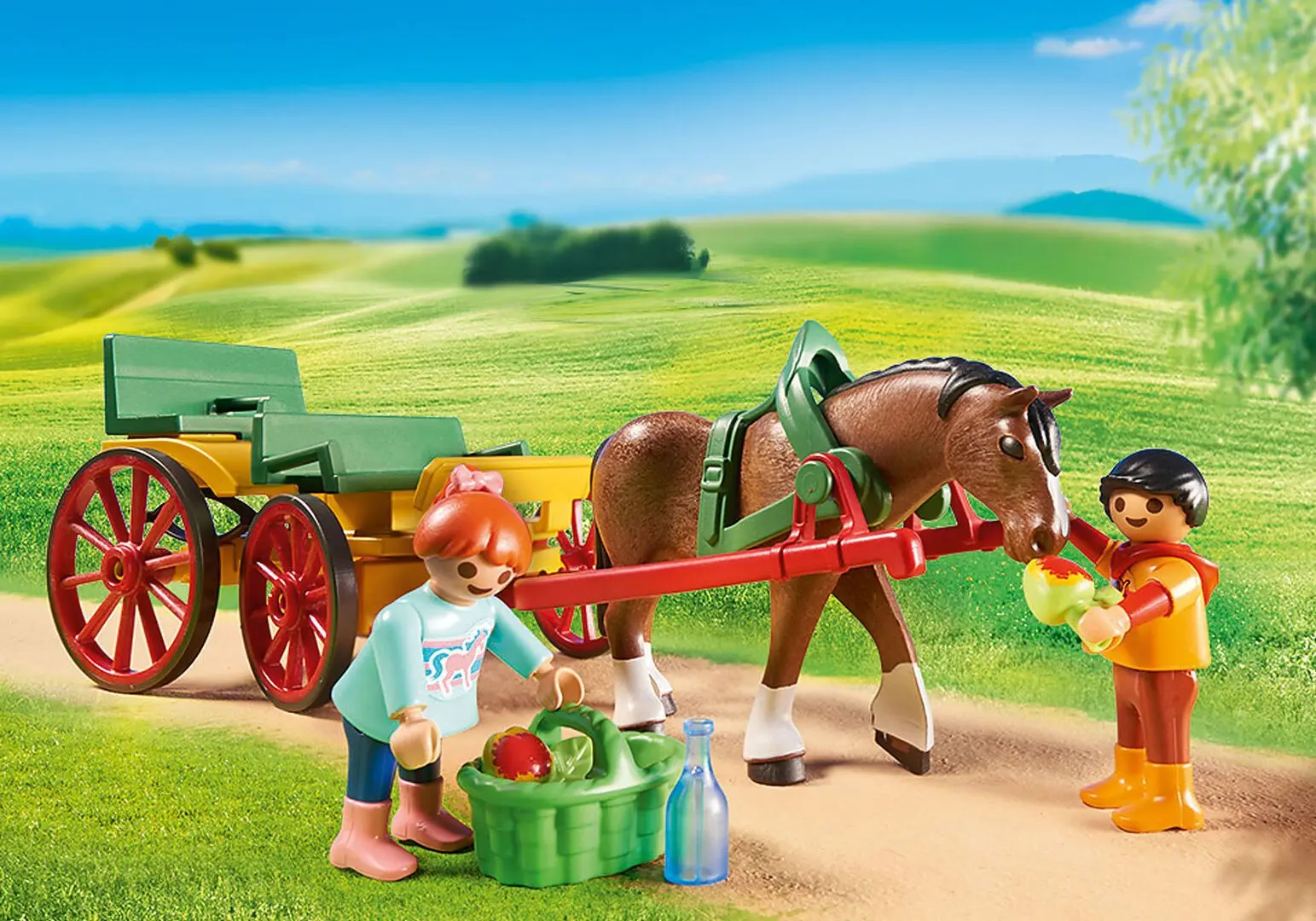 Set de joc Playmobil Country Horse-Drawn Wagon PM6932 - 3