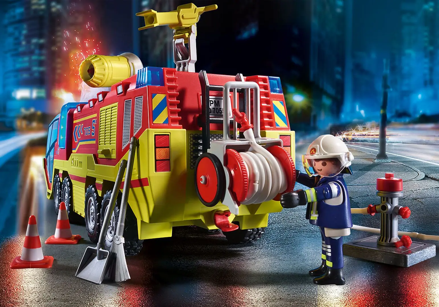 Set de joaca Playmobil Fire Engine With Truck PM70557