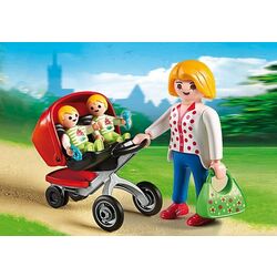 Set de joacă Playmobil Mother With Twin Stroller 5375 Thumb