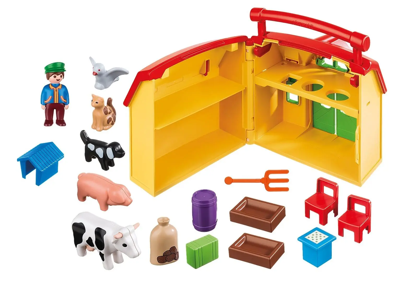 Set de joaca Playmobil My Take Along Farm 1.2.3 (PM6962) - 6