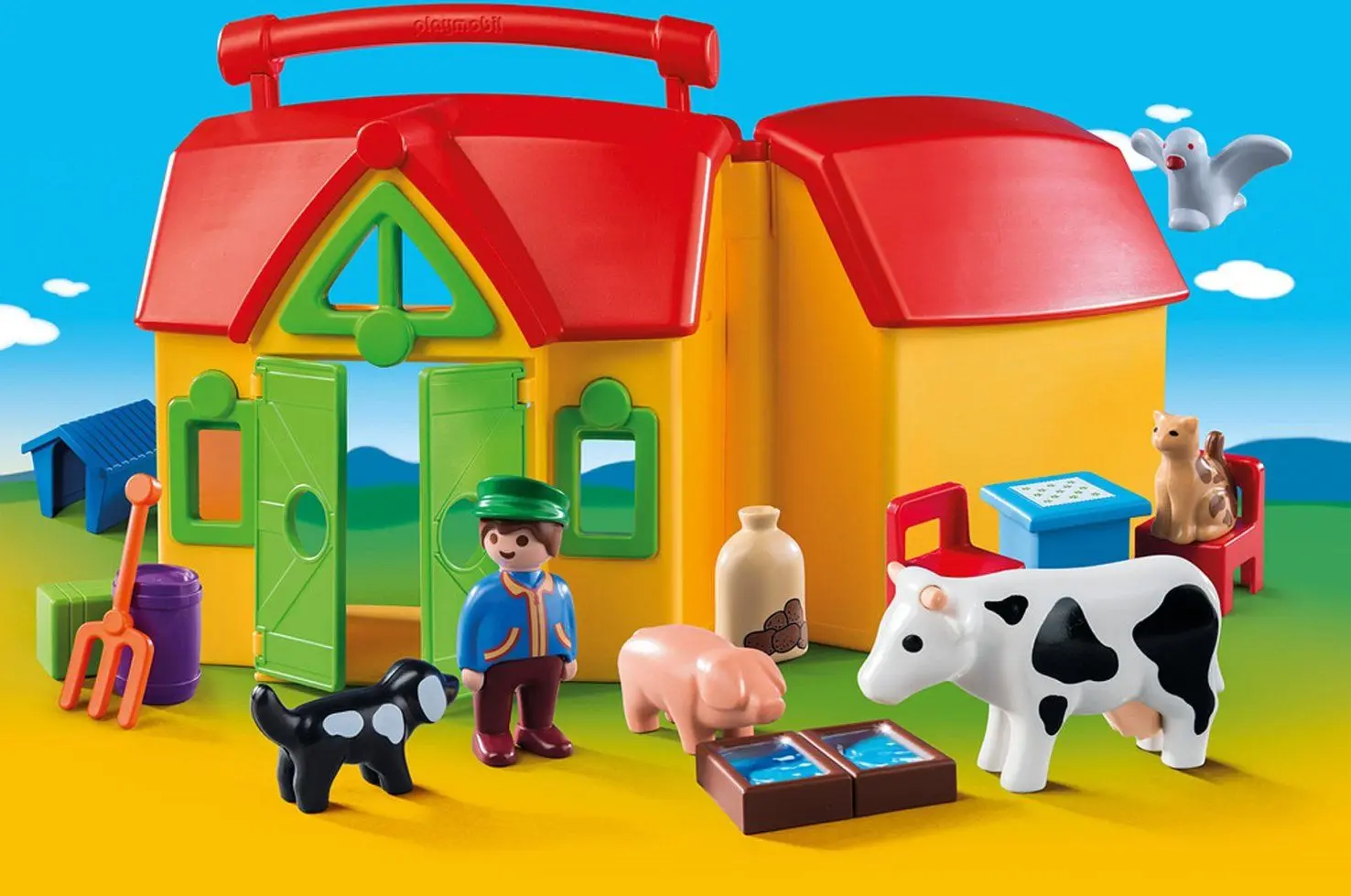Set de joaca Playmobil My Take Along Farm 1.2.3 (PM6962) - 5