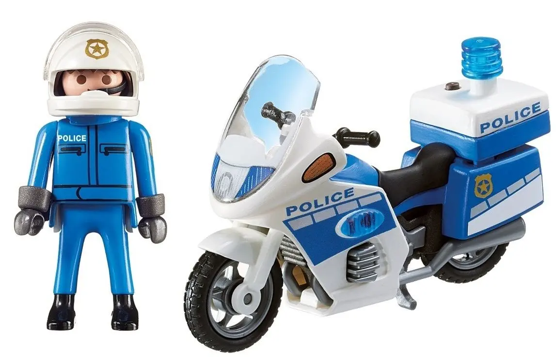 Set de joaca Playmobil Police Bike with LED Light (PM6923)