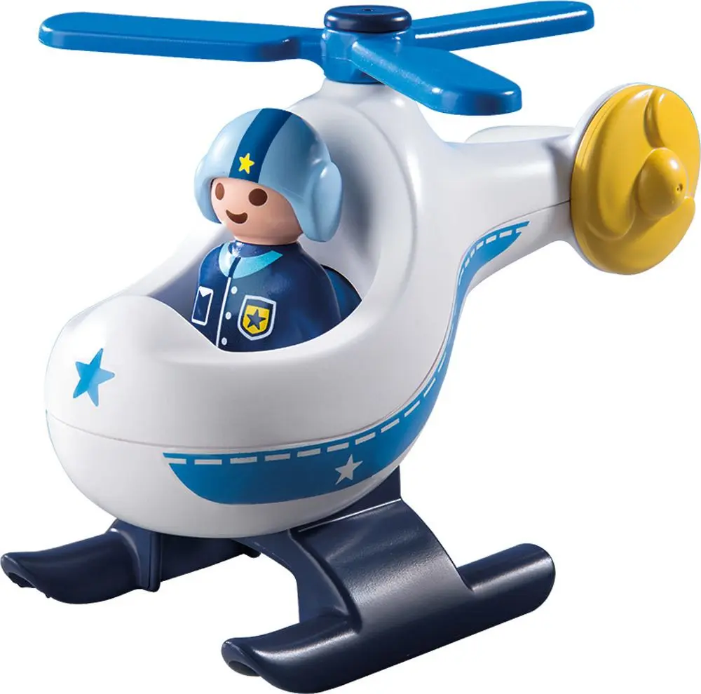 Set de joaca Playmobil Police Copter 1.2.3 (PM9383)
