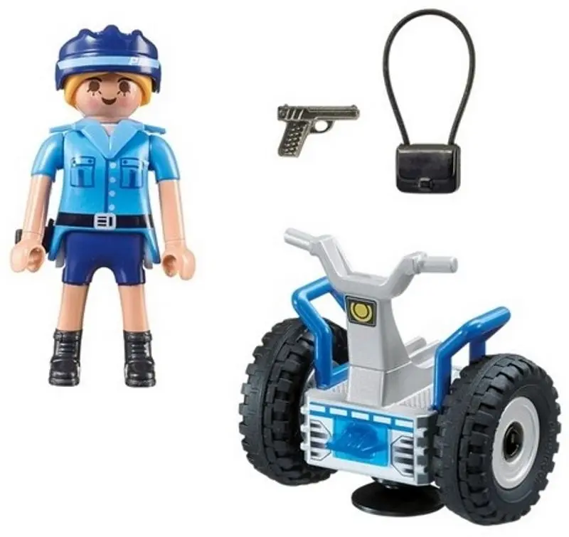 Set de joacă Playmobil Policewoman with Balance Racer 6877