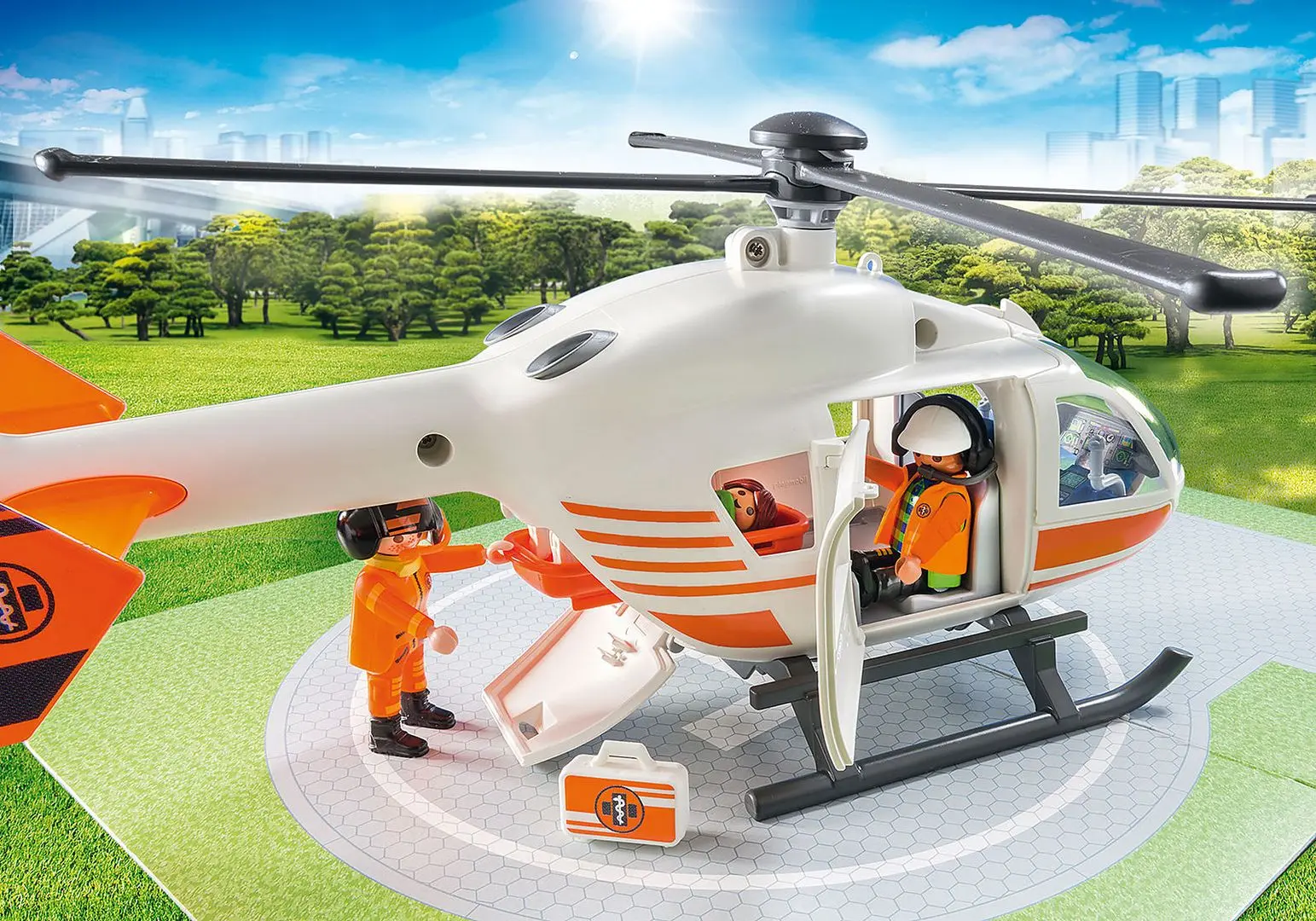 Set de joaca Playmobil Rescue Helicopter PM70048