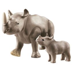 Игровой набор Playmobil Rhino with Calf 70357