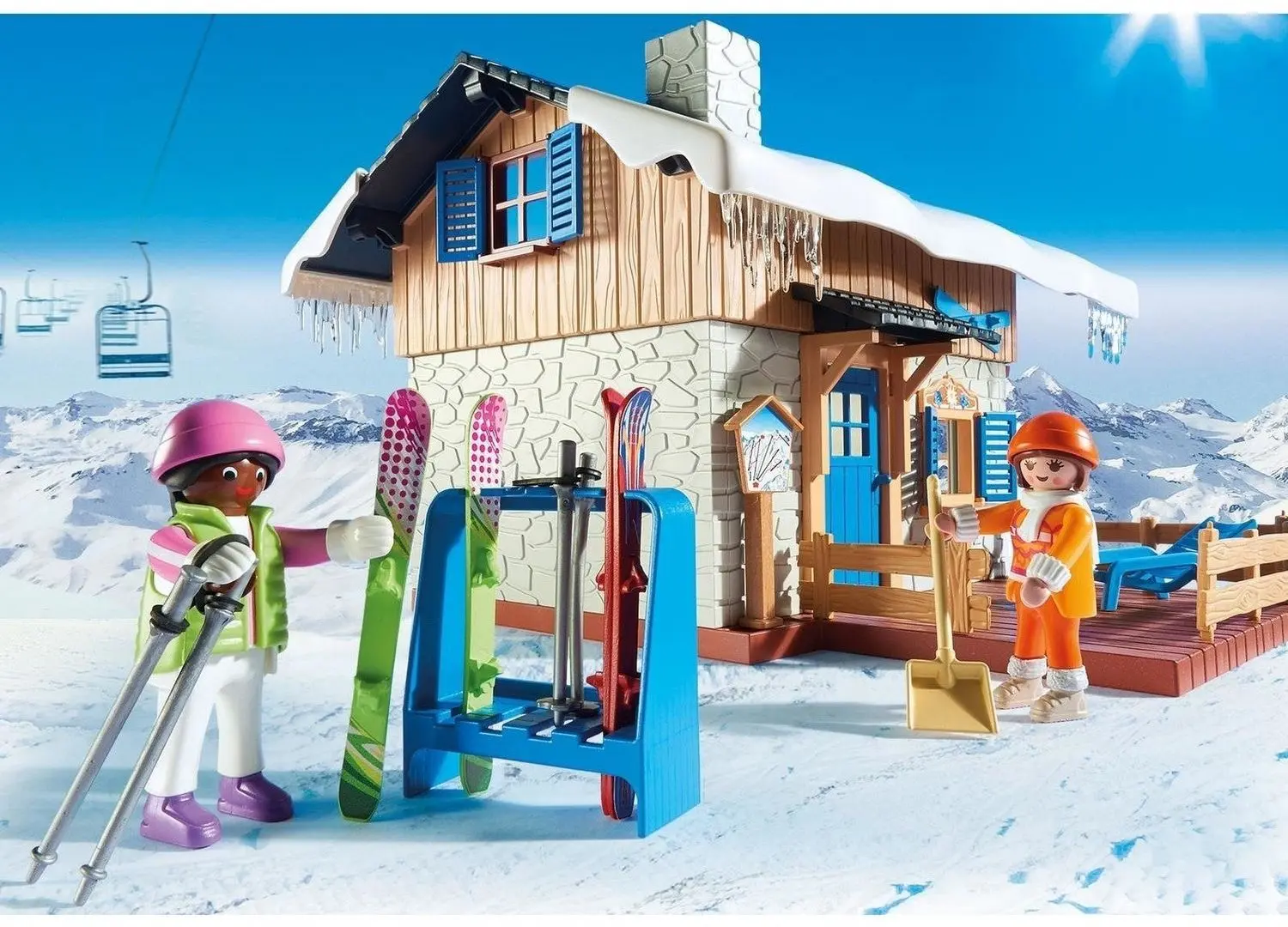 Set de joaca Playmobil Ski Lodge PM9280