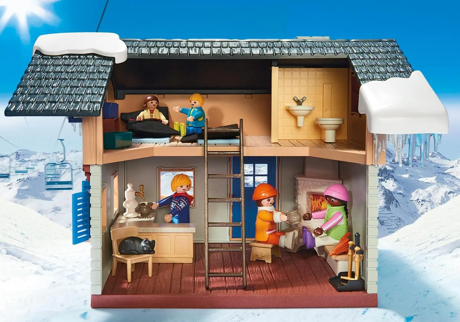 Set de joaca Playmobil Ski Lodge PM9280