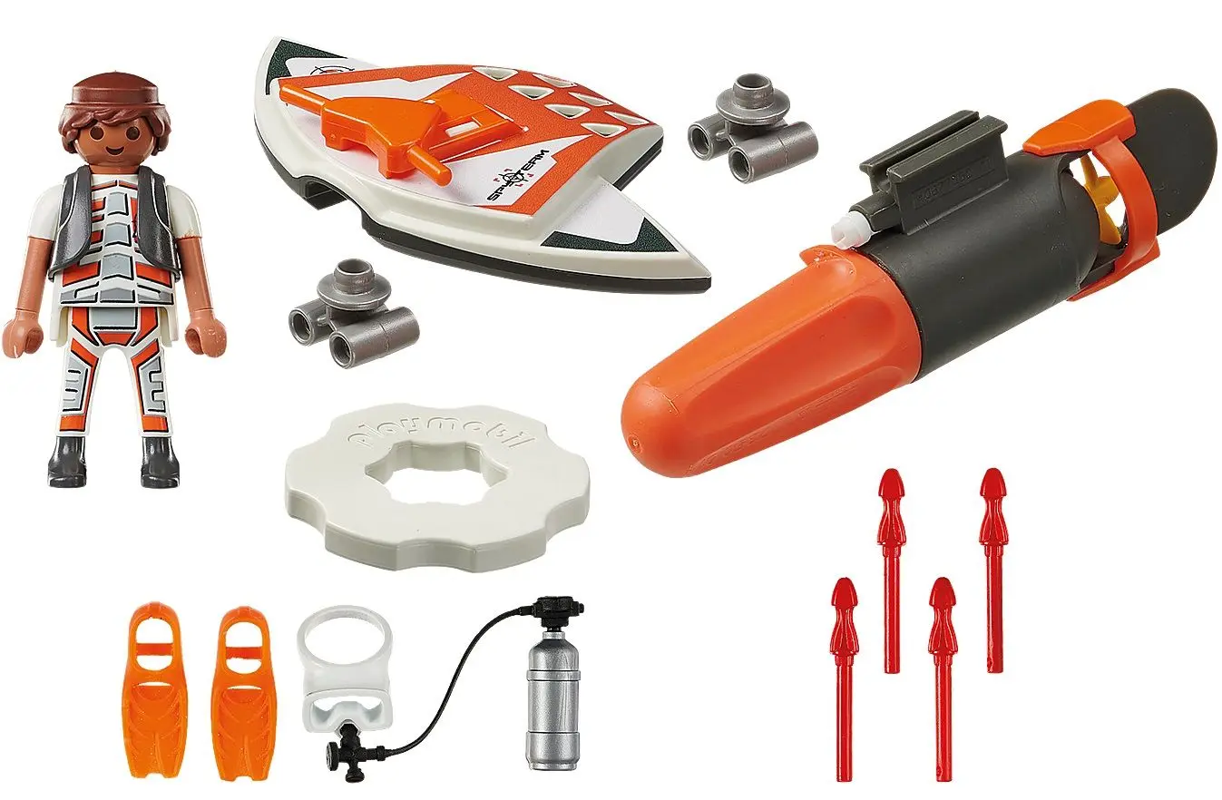Set de joaca Playmobil Spy Team Underwater Wing