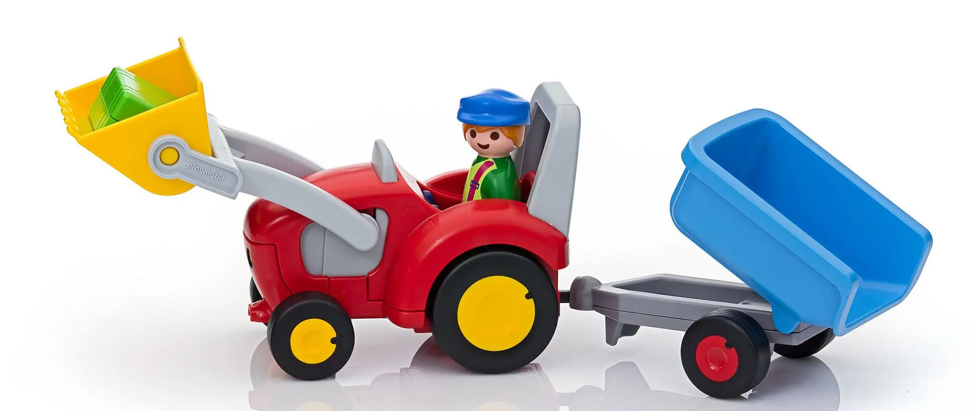 Set de joaca Playmobil Tractor with Trailer PM6964