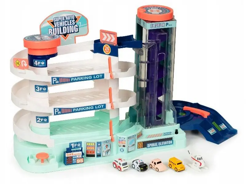 Игровой набор Procart Super Auto Vehicles Building (White/Blue) - 2