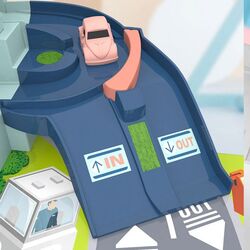 Игровой набор Procart Super Auto Vehicles Building (White/Blue) Thumb