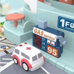 Игровой набор Procart Super Auto Vehicles Building (White/Blue) Thumb