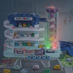 Игровой набор Procart Super Auto Vehicles Building (White/Blue) Thumb