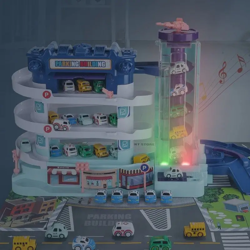 Игровой набор Procart Super Auto Vehicles Building (White/Blue) - 13