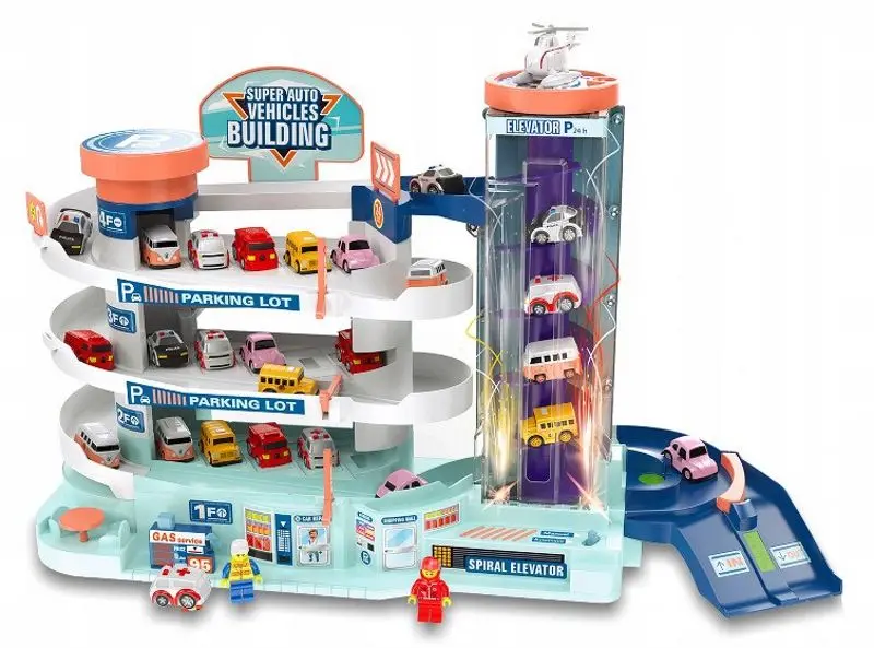 Игровой набор Procart Super Auto Vehicles Building (White/Blue) - 4