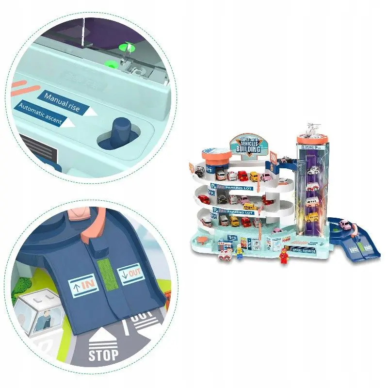 Игровой набор Procart Super Auto Vehicles Building (White/Blue) - 6