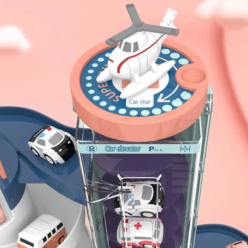 Игровой набор Procart Super Auto Vehicles Building (White/Blue) - 8