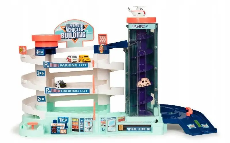 Игровой набор Procart Super Auto Vehicles Building (White/Blue)