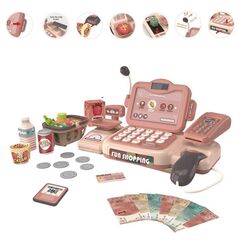 Игрушечный кассовый аппарат с аксессуарами Procart 483432 (Pink) Thumb