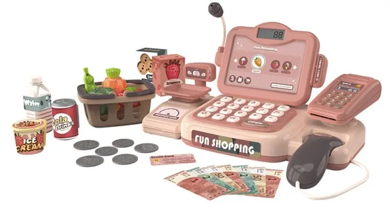 Игрушечный кассовый аппарат с аксессуарами Procart 483432 (Pink)