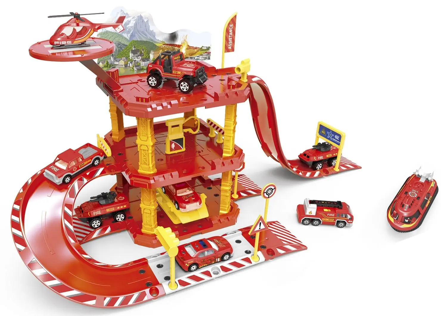 Set de joaca Six Six Zero Rescue Station 37729 (Red)