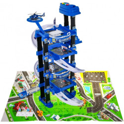 Set de joaca Six Six Zero Up and Down Garage Police 660-A328 (Multicolor) Thumb