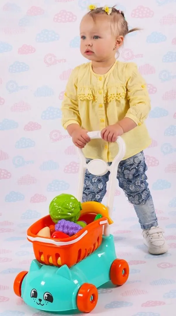 Set de joaca ТехноК Shopping Cart 7570 (Blue/Orange)