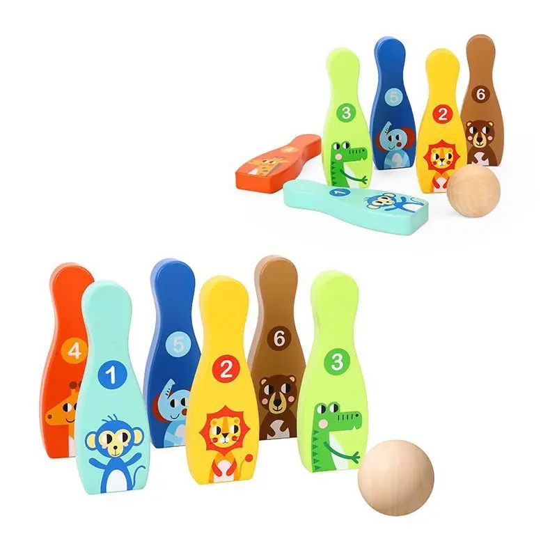 Игровой набор Tooky Toy Bowling Skittles TH295 (Multicolored) - 3
