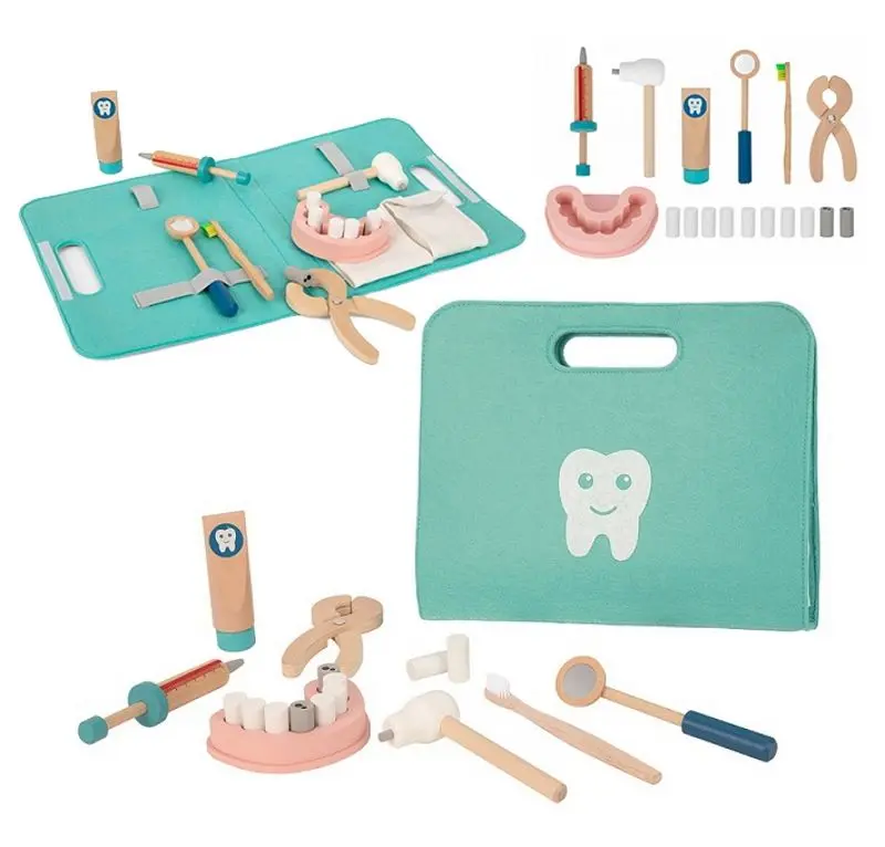 Игровой набор Tooky Toy Little Dentist TH164 (Turquoise/Natural) - 2