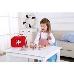 Set de joaca Tooky Toy Little Doctor TKC567 (Wood/Red) Thumb