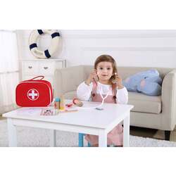 Set de joaca Tooky Toy Little Doctor TKC567 (Wood/Red) Thumb