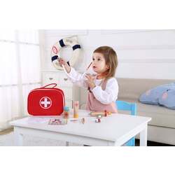 Set de joaca Tooky Toy Little Doctor TKC567 (Wood/Red) Thumb