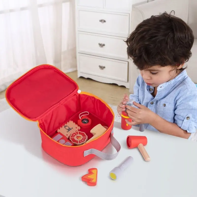 Игровой набор Tooky Toy Little Fireman TK317 (Red/Natural) - 5