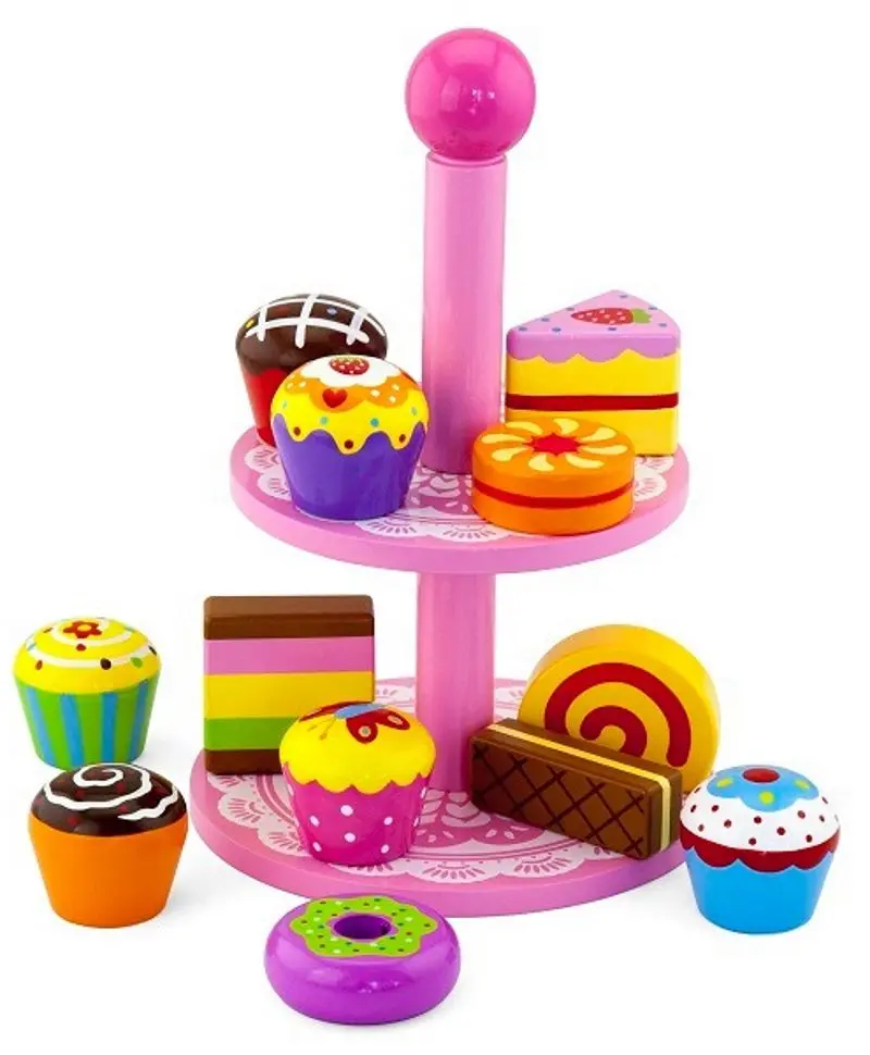 Игровой набор Viga Toys Cupcake with Stand 59893 (Multicolor)