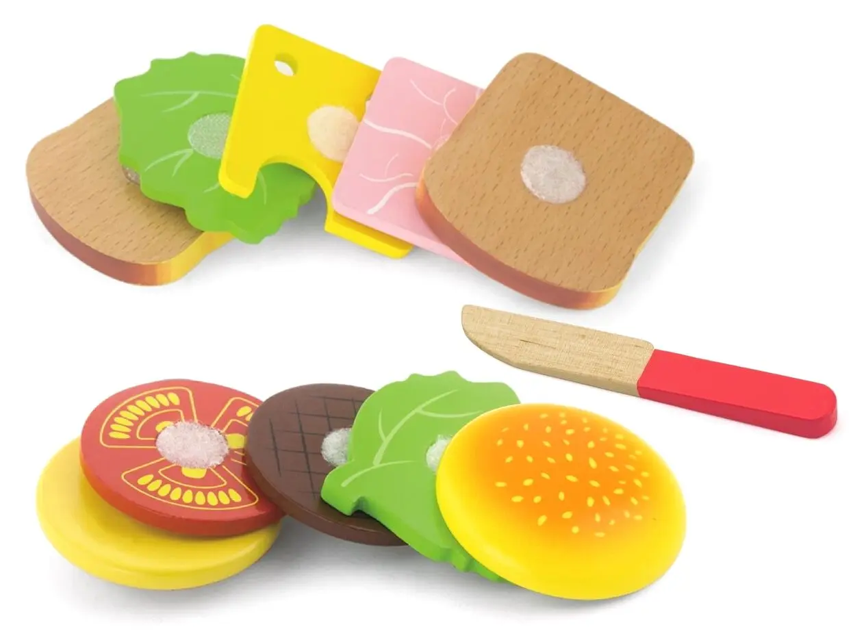 Set de joaca Viga Toys Hamburger&Sandwich 50810 (Multicolor) - 2