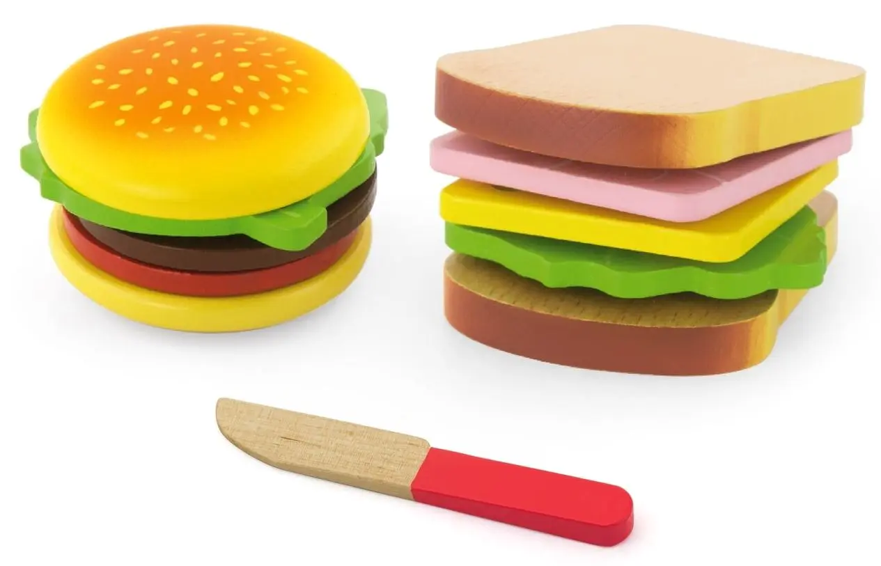 Set de joaca Viga Toys Hamburger&Sandwich 50810 (Multicolor)