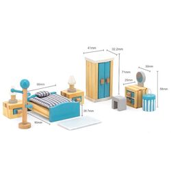 Set de joaca Viga Toys Main Bedroom 44035 (Natural/Blue) Thumb