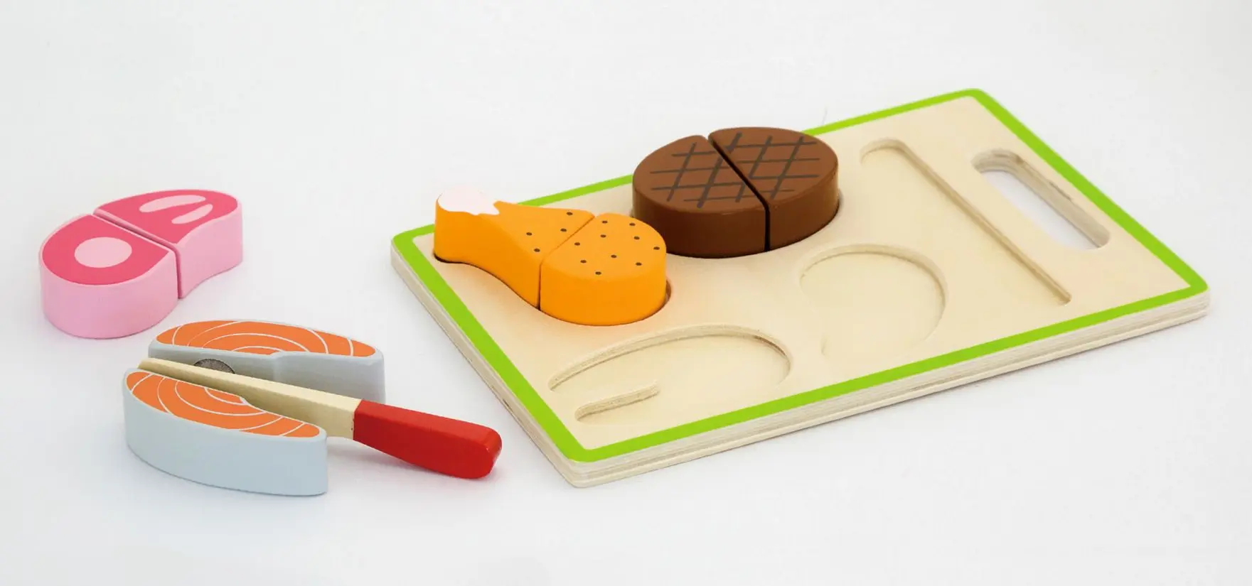 Set de joaca Viga Toys My Cutting Dinner 50980 (Multicolor) - 3