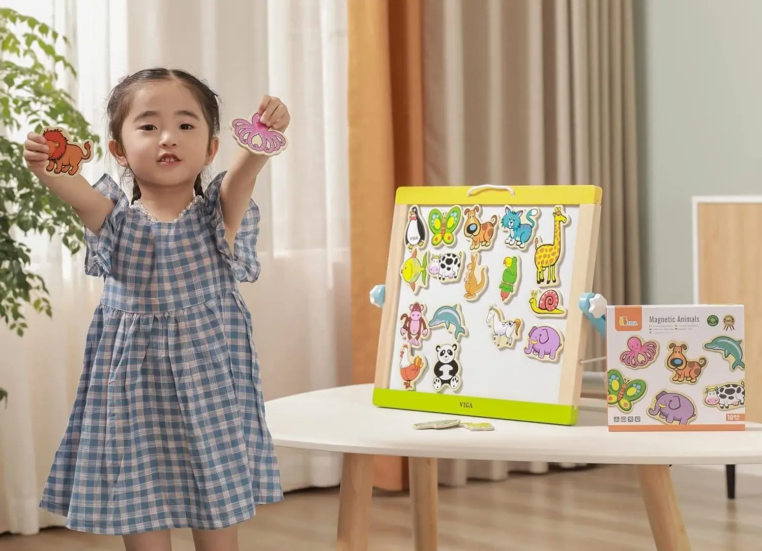 Набор магнитных фигурок Viga Toys Animals 58923 - 7