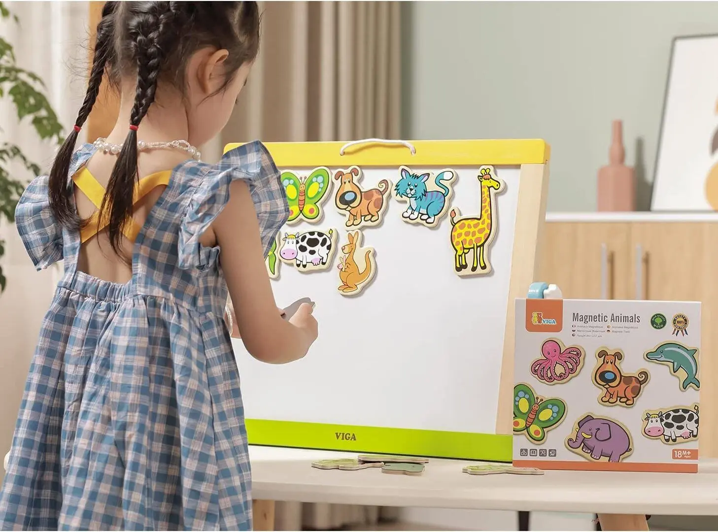 Набор магнитных фигурок Viga Toys Animals 58923 - 8