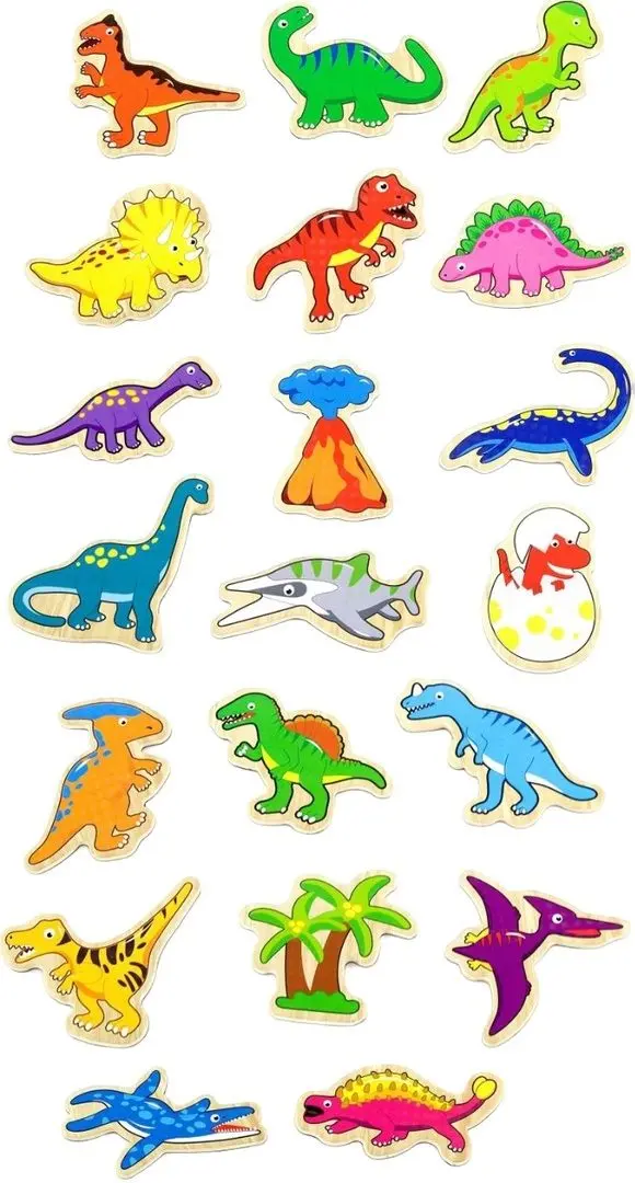 Набор магнитных фигурок Viga Toys Dinosaurs 50289