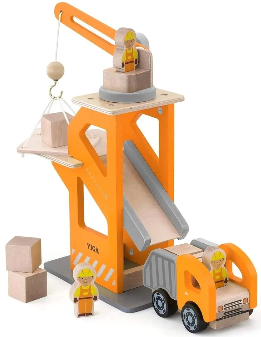 Set de joaca Viga Crane Lift with Dumper 51616 (Orange/Gray) - 2