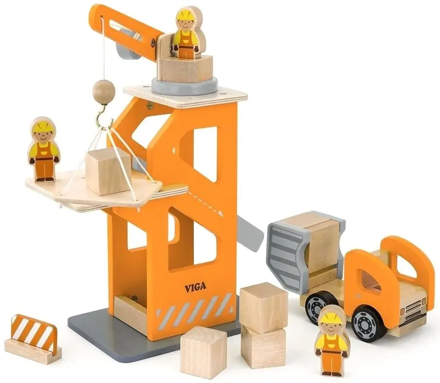 Set de joaca Viga Crane Lift with Dumper 51616 (Orange/Gray)