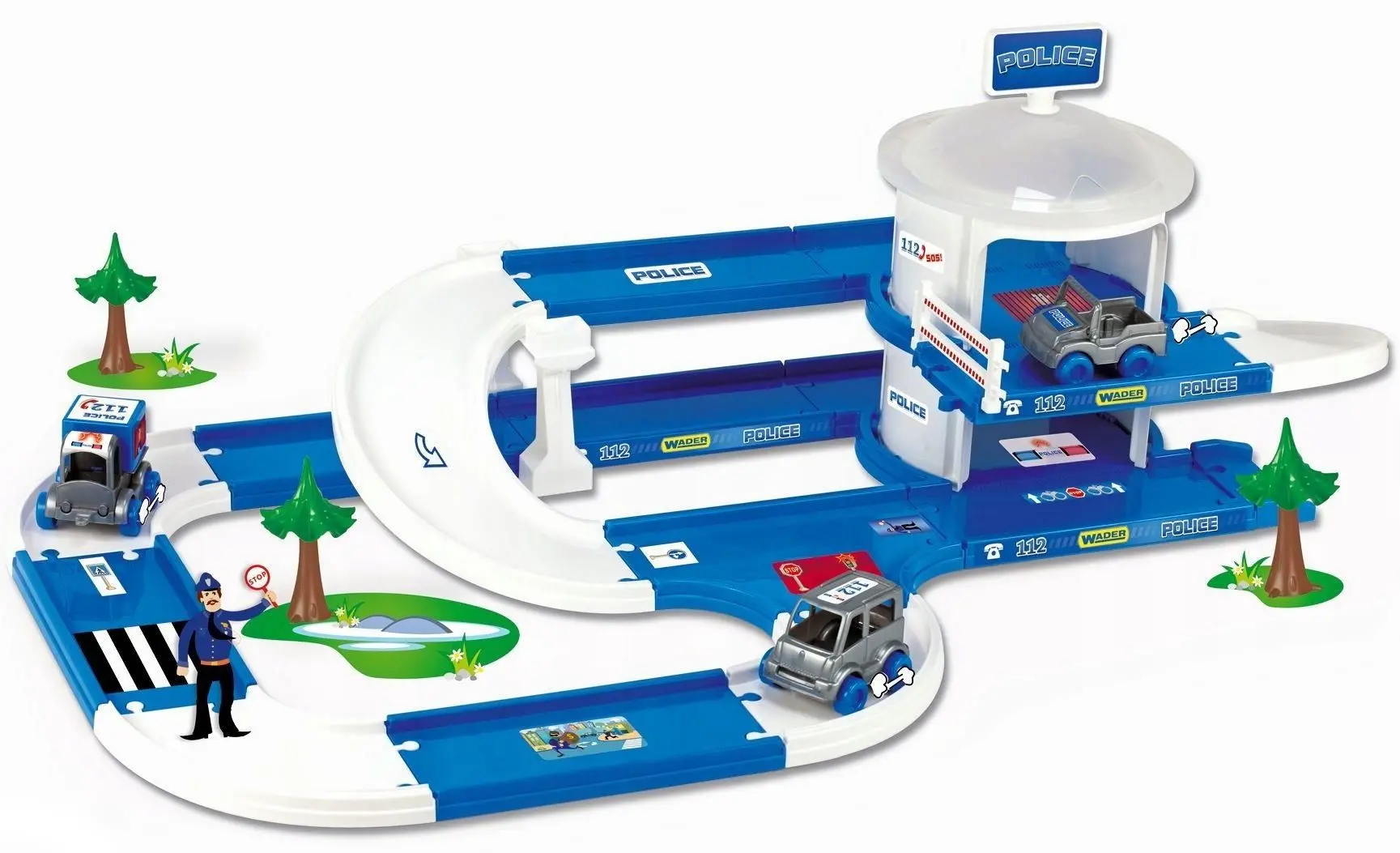Set de joaca Wader Police Station 53520 (White/Blue)