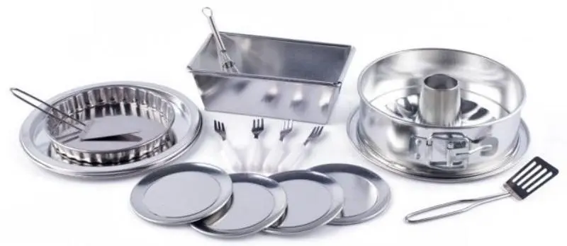 Set de joacă Woodyland Kitchen Baking (Inox)