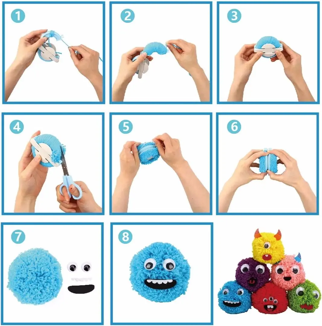 Set de joaca Woopie Art&Fun Monster Pom 41175 (Multicolor)